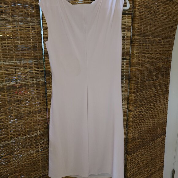 Lauren Ralph Lauren SZ 14 Dress Powder Pink Pastel Slinky Knit Sleeveless Classy - Picture 2 of 6